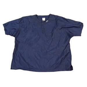 VTG Rawlings‎ Pullover Windbreaker Jacket Mens XL Navy Nylon Short Sleeve 90s